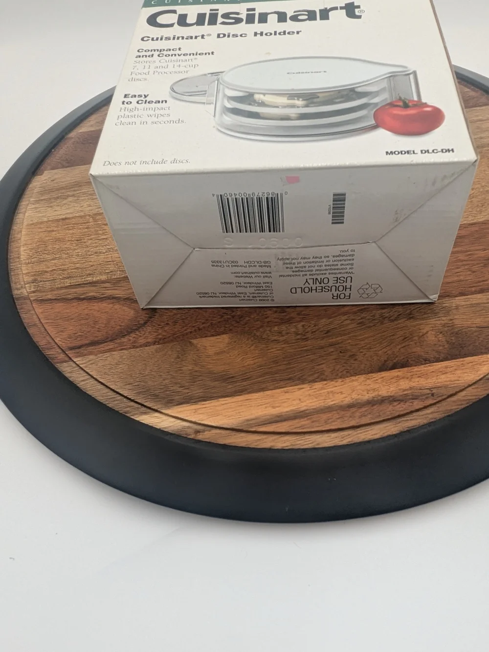 Cuisinart DLC-DH Food Processor Disc Holder w/ 3 Cutting Discs Original Box